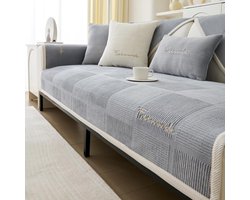 IMSGVIFO Bankhoes, antislip bankbescherming, 1 - 4-zits, L-vorm, bankbeschermer, hond, kat, sprei, hondendeken, hoekbank, beschermende deken, bankbescherming, antislip stof, tartan
