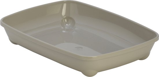 Boîte à chaton Moderna gris chaud - 37 cm