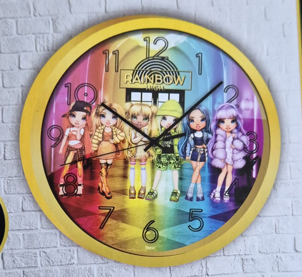 Rainbow High Super Style Ronde Wandklok - 24 cm