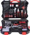 ALDORR Tools - 196-Delige gereedschapsset in koffer - Toolbox - Gereedschapskoffer Gevuld - Gereedschapskist - Schroevendraaierset - Aluminium - Handgereedschap - Basisgereedschap - Met Momentsleutel Ratel - Cadeau voor mannen - Housewarming Cadeau