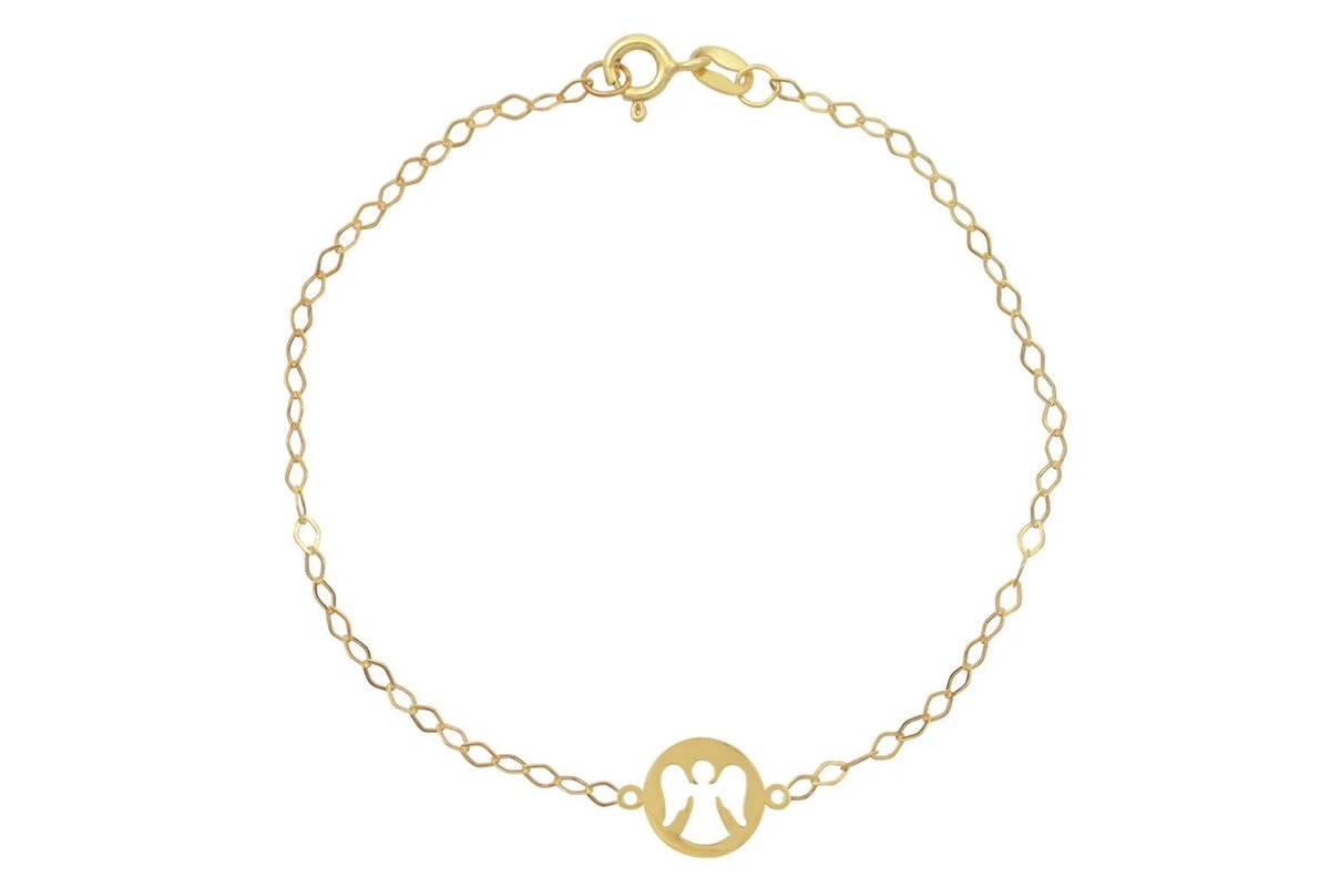 Baby/Kinder Armband Engel 14K Goud