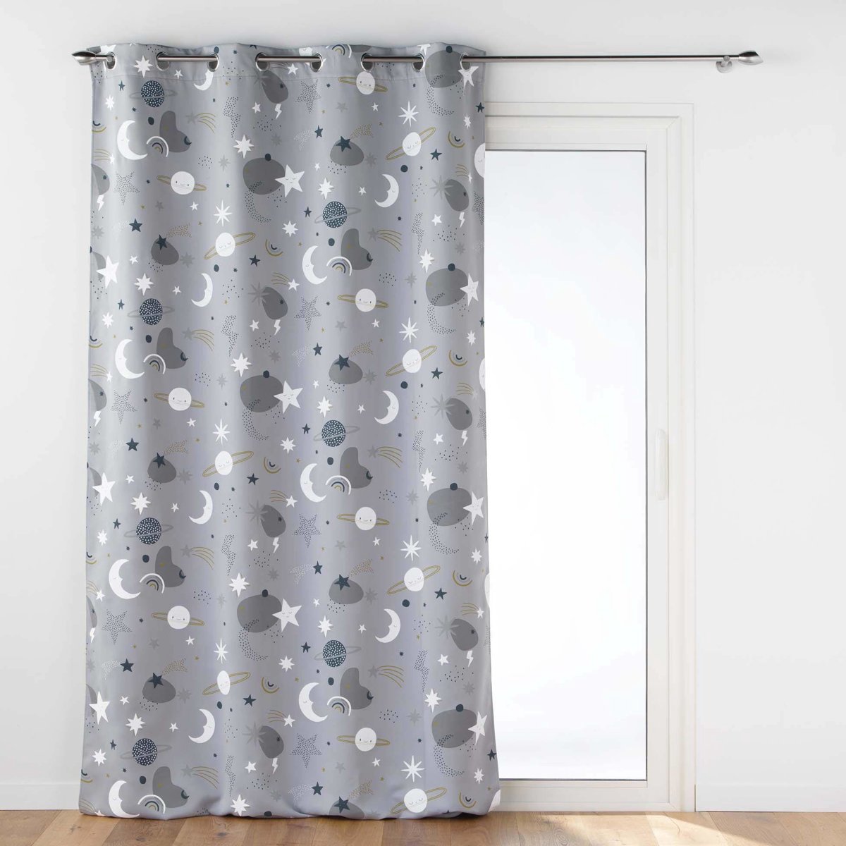 Gordijn met ringen MOONLIGHT, verduisterend, 140 x 260 cm