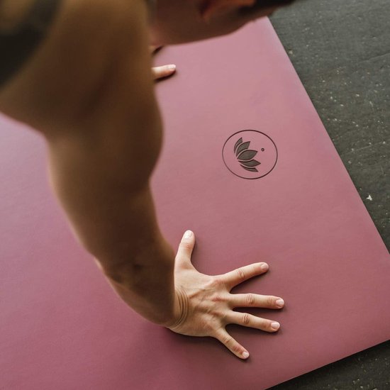 Krachtige antislip PU yogamat - ecologisch gemaakt van natuurlijk rubber - voor Hot Yoga en Ashtanga Yoga - extra breed 183 x 66 x 04 cm Yogamat — afbeelding 2