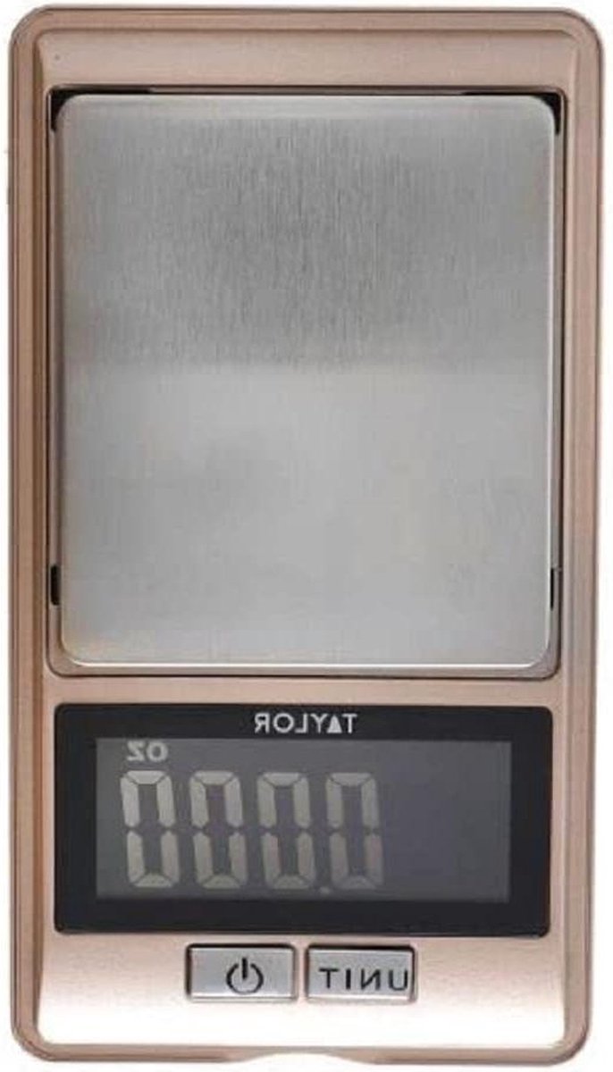 Digitale Keukenweegschaal 115 x 6 cm Roestvrij Staal - Rosé Goud