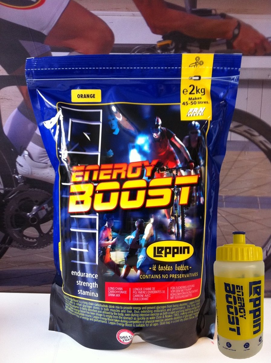 Goedkoopste Leppin Energy Boost 2kg Fruit Burst Sportdrank