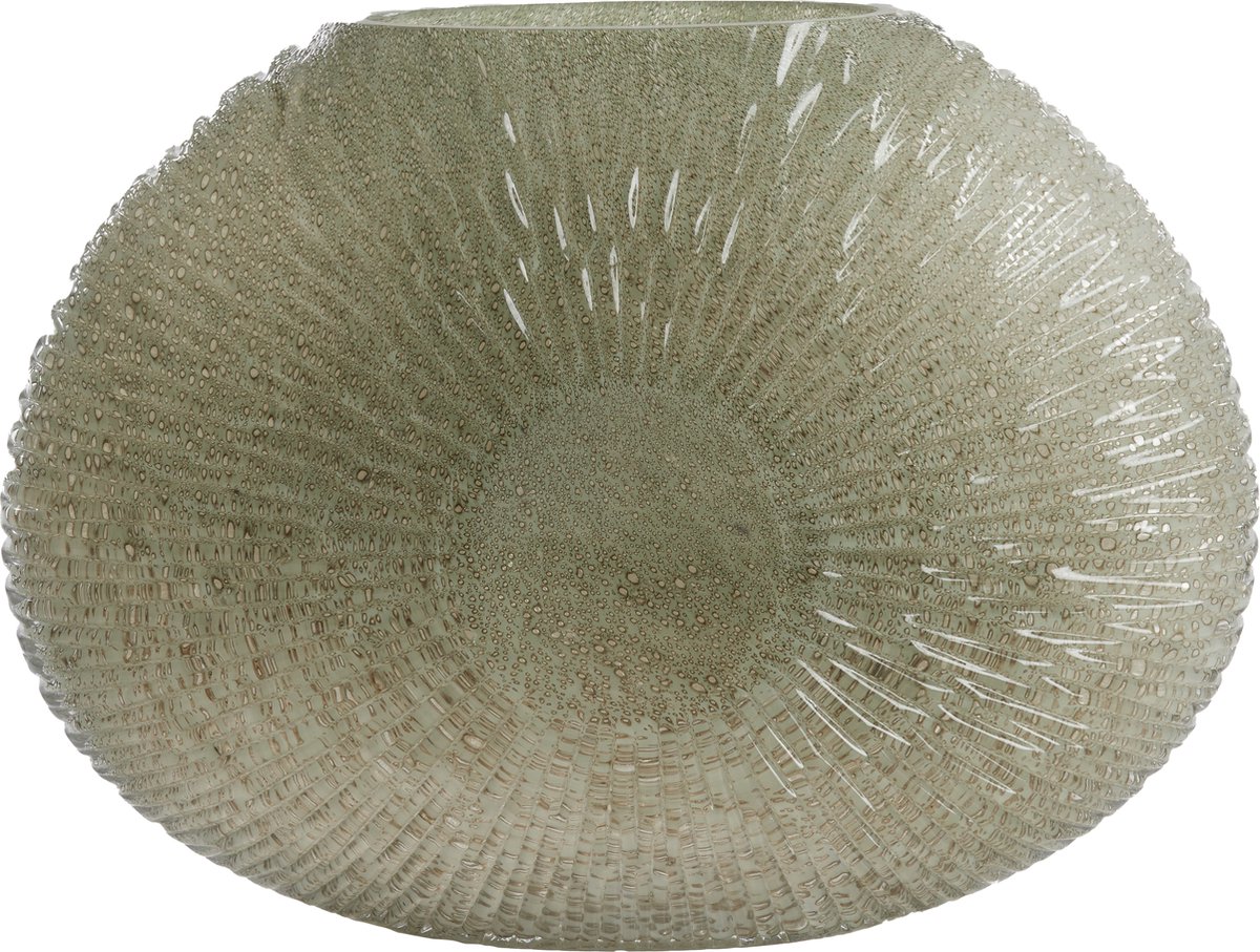 Light & Living Light&living Vaas 40,5x11x30,5 cm CONCHA grijs-groen Antraciet