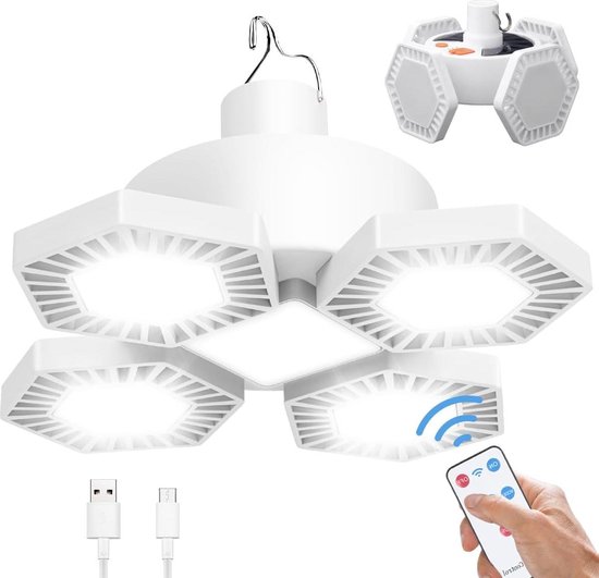 IROO Outdoor lamp met afstandsbediening, outdoor tafellamp, warmwit, 8 kleuren, dimbaar, accu, outdoorlamp, waterdicht, ideale decoratie voor je huis en tuin, paasdecoratie (rond