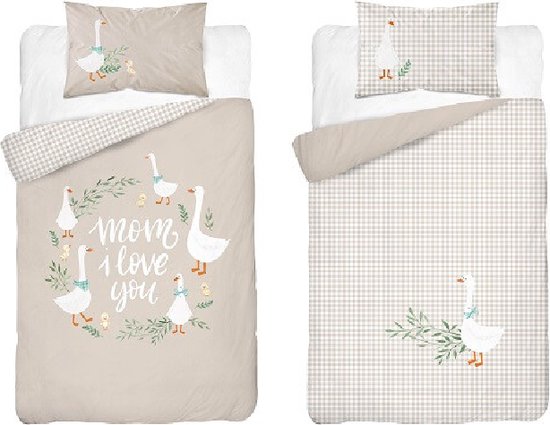 Foto: Animal pictures baby dekbedovertrek konijntjes 135 x 100 cm katoen