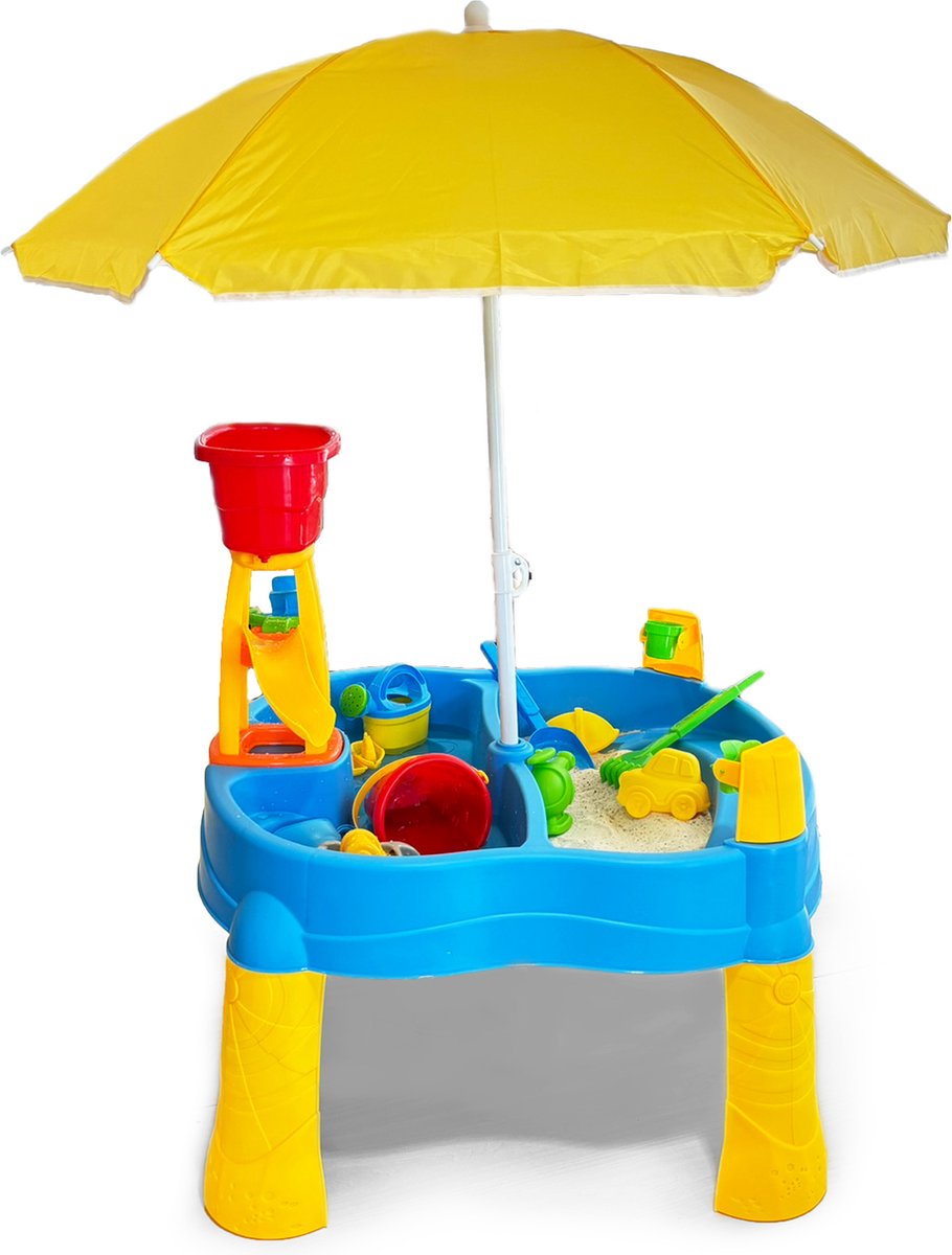 Zoem - Watertafel - Zandtafel - XXL - Parasol - Spelen