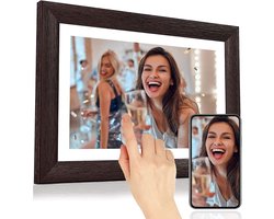 Draadloze Digitale Fotolijst met Touchscreen en Frameo App - Wifi - Slideshow - Muziekspeler - 10 Inch