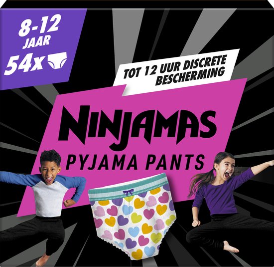 Ninjamas Pyjama Pants Meisje, 54 Pyjamabroekjes, 8-12 Jaar, Maandbox