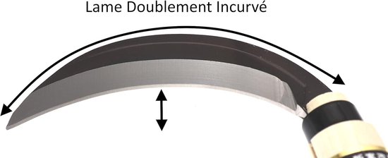 Japanese Curved Blade Harvest Vegetable Gardening Tools - Yasugi Steel Root Cut Special Cutting - Made in Japan van Merkloos	 — afbeelding 5