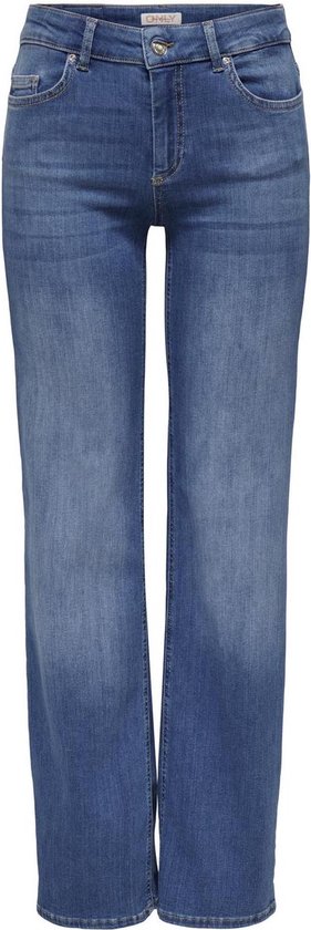 Jean Femme Only Köp Only ONLBLUSH MID FLARED DNM REA260 NOOS - Dark Blue Denim Jeans Coton élastique 92