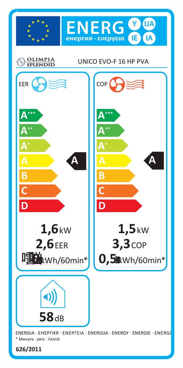 Afbeelding 2 van Olimpia Splendid - Unico Evo-F 16 HP EVA - airco zonder
