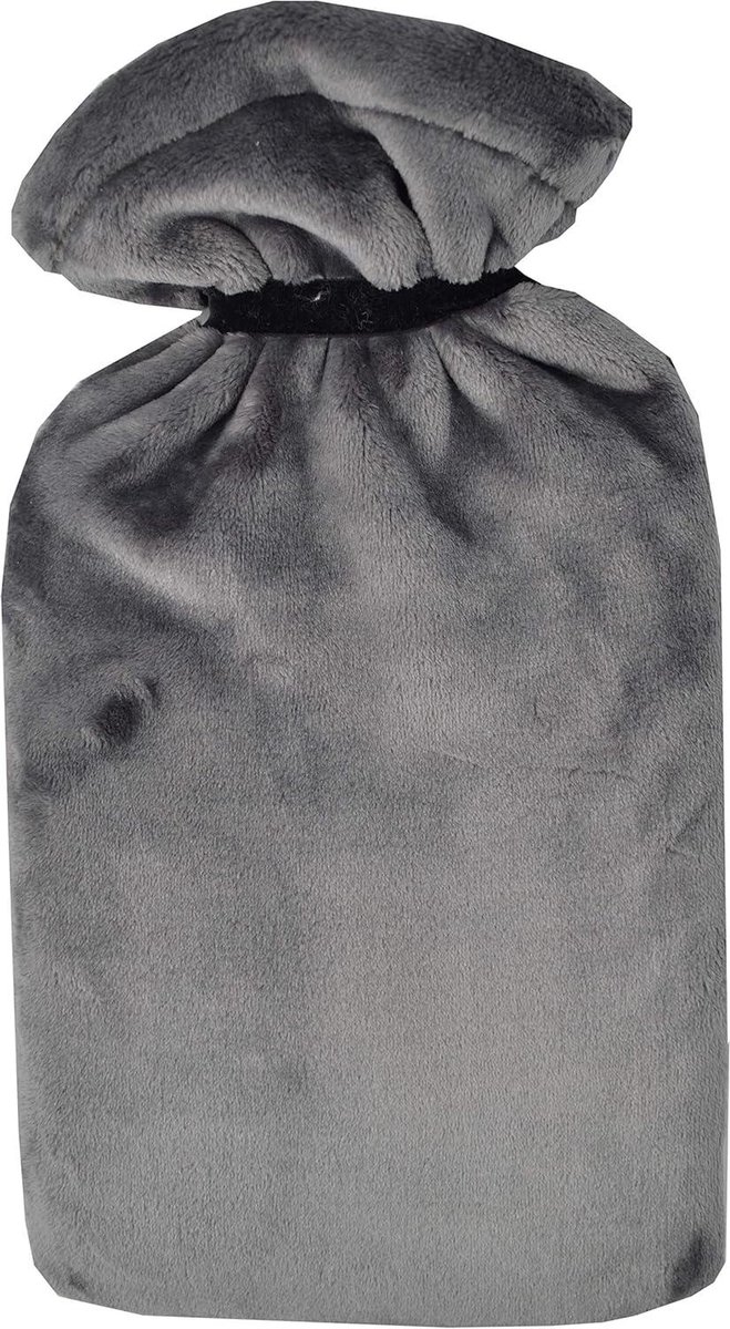 Bol.com Extra Grote Hot Water Fles en Supersoft Cover - Grijs 2.7L aanbieding