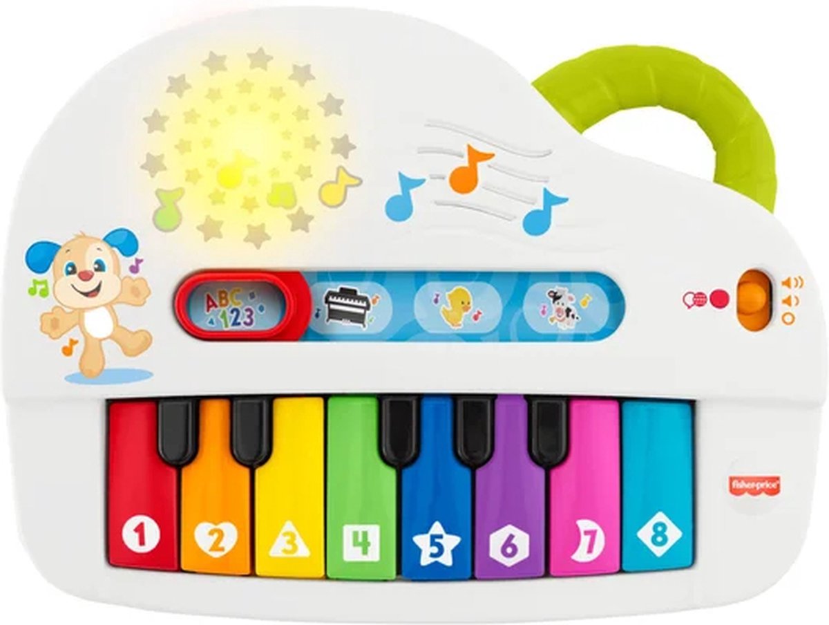 Fisher-Price Leerplezier Grappige Geluiden Light-Up Piano - Baby Speelgoed — afbeelding 12