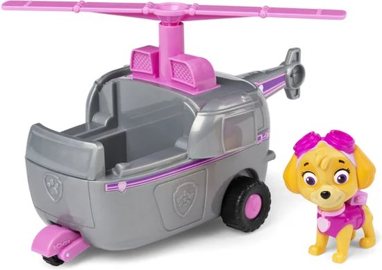 PAW Patrol LA PAT' PATROUILLE - VÉHICULE + FIGURINE STELLA - Véhicule de 15 cm Avec 1 Figurine À Collectionner Pat' Patrouille - - 6061800 - Jouet Enfant 3 Ans et +