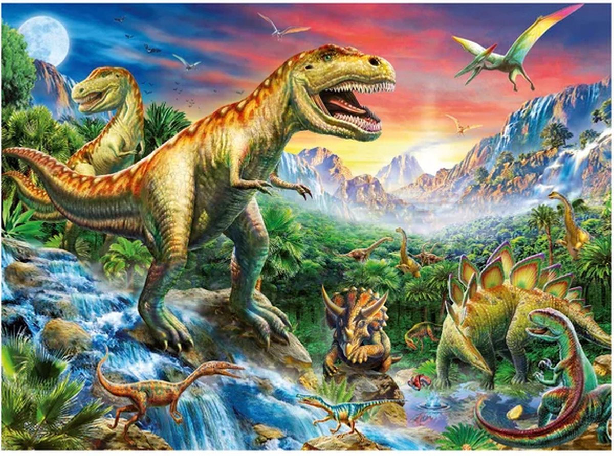 Ravensburger puzzel Bij de dinosaurussen - Legpuzzel - 100 stukjes — afbeelding 4