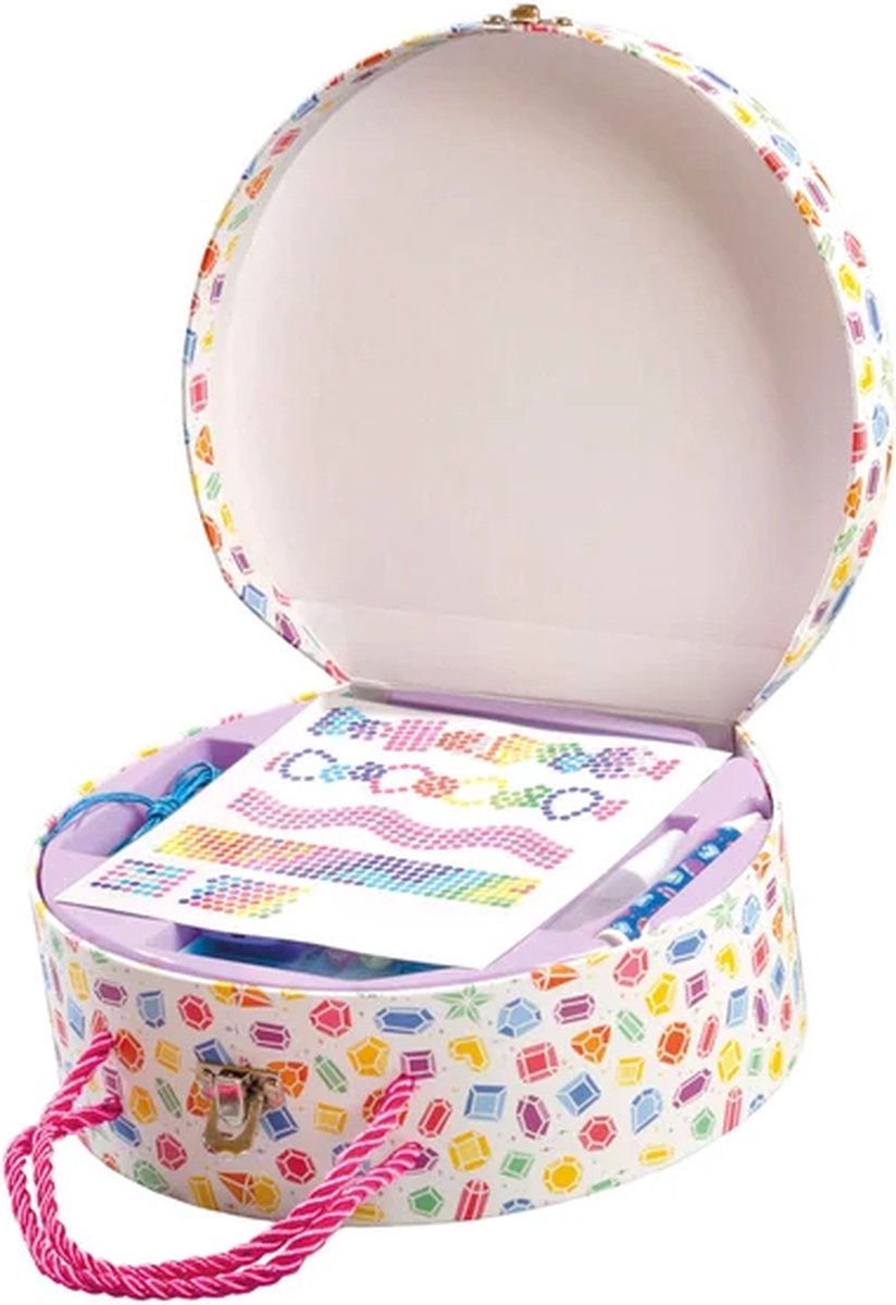 Totum Knutselset Diamond paint sieraden maken - Diamond Factory 8-delig in luxe  bewaarkoffer - cadeau tip — afbeelding 11