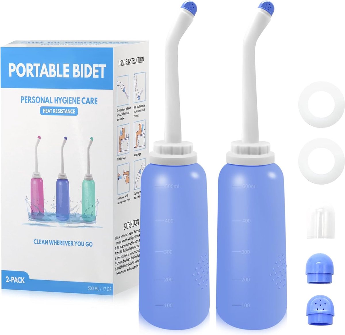 Peri Bottle - Vaginadouche - Anale Douche - Post Partum - Draagbaar Bidet