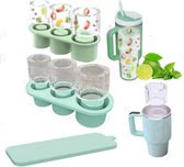 Couvercle Gourde Stanley Bac à Glaçons Pour La Coupe Stanley - Bacs à Glaçons 3 Pièces Avec Couvercle - Grand Gourde Glacon