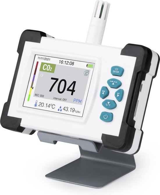 Compteur de Co2 - Compteur de Co2 Intérieur - Détecteur de Co - Détecteur de Co2 - Compteur de dioxyde de carbone