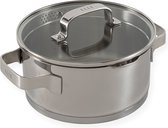 Bol.com ELLE Gourmet Moderne Kookpan met Deksel - Ø 24 cm - PFAS-vrije Kookpot inductie - Geschikt voor alle warmtebronnen aanbieding