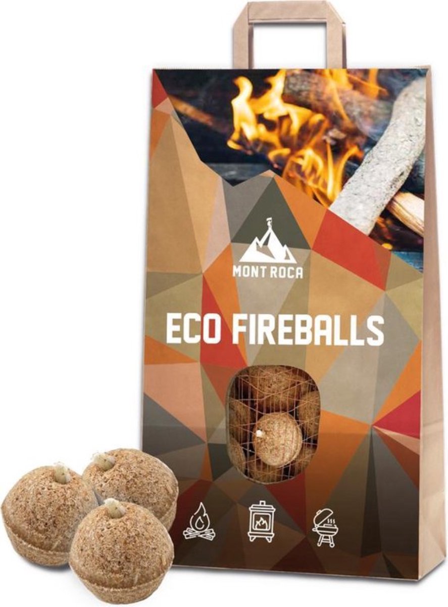 Mont Roca Aanmaakblokjes Eco 3 Cm Hout Bruin
