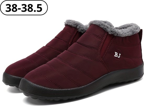 Bovista Antislip Sneeuwboots - Snowboots - Wintersport Sneeuwschoenen - Ski Gadgets Voor Heren - Maat 38-38.5 - Bordeaux Rood