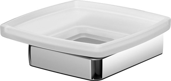 Biutimarden Zeepbakje Houder Geen Boor Rvs Wandmontage Zelfklevende Vierkante Zeepbakje met Afvoer voor Badkamers Keuken (23 cm, geborsteld