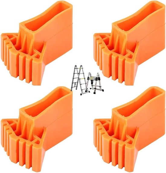 4 Stuks Opvouwbare Trapladder Ladder Rubberen Eindkappen Trapladder Voetpads Ladderkappen Zwembadladder Ladder Voeten Rubberen Pads