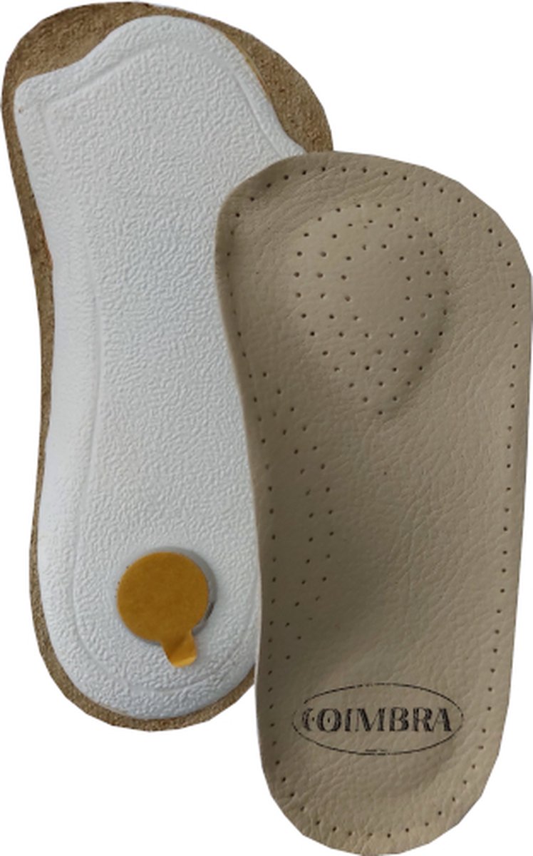 Coimbra Vital Steunzool - 3/4 Inlegzool met Voetbed - Ondersteunt en ontlast de voet - Voorkomt vermoeide voeten - Maat 36