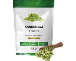 Gousses de Cardamome entières 50 grammes | Qualité Premium | Végétalien | Gousses de cardamome