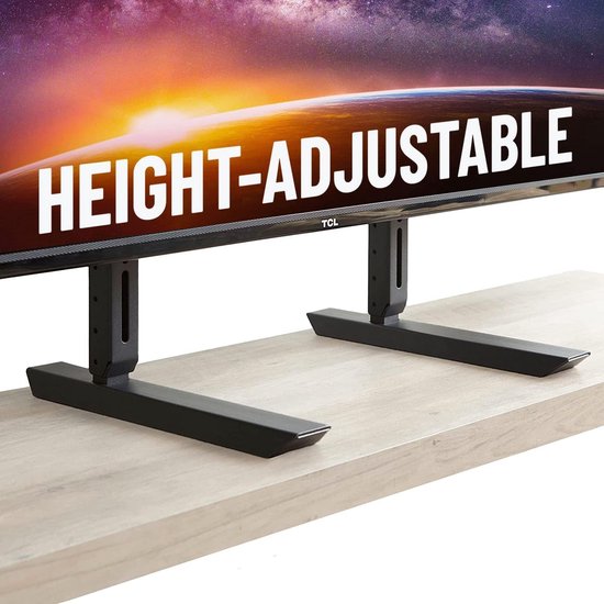 Universele Aluminium TV Voet kopen? Draaibaar tot 75 inch