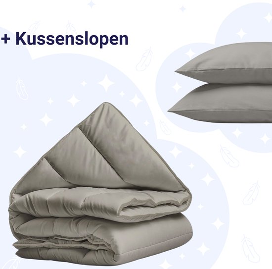 Foto: Zelesta royalbed tender grey 240x200cm dekbed zonder overtrek 30 dagen proefslapen wasbaar hoesloos dekbed bedrukt dekbed all year zomerdekbed winterdekbed