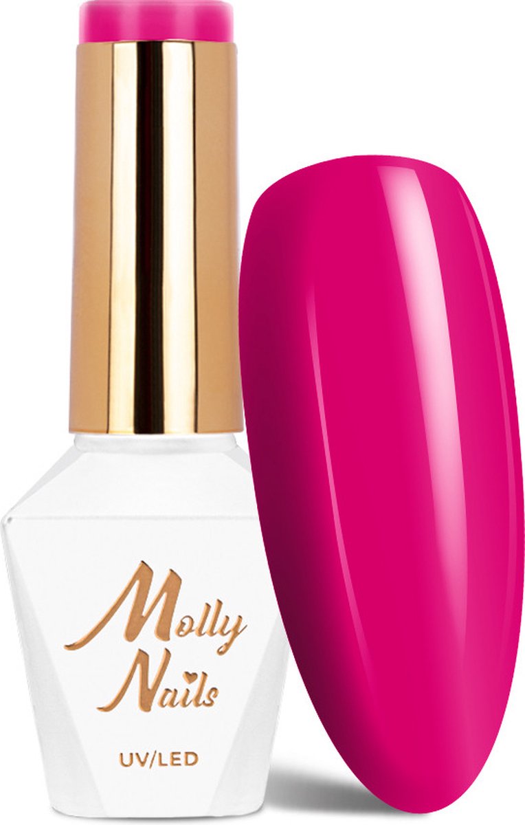 Goedkoopste Molly Nails Gellak Nr 143 Flamingo Botanical Elodie Neon - Hema/Di-Hema vrij - gellak - gelpolish - nagels - nagelstyliste - manicure - nagelverzorging - lak - gelnagels - gel - polish -8 gr - Caramdia