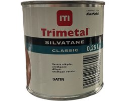 Trimetal Silvatane Classic Satin - Vernis met hoge slijt en krasvastheid solventbasis - Kleurloos - 0.25 L