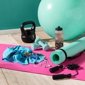 (SALE!!) (1+1 gratis) - Yogamat | Premium Kwaliteit | Mint Groen | anti slip & eco | Fitness mat | Sport mat | 80 x 50 x 0,5 cm