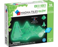 foto van Magna Tiles - 16 stuks Glow in the Dark - Constructiespeelgoed