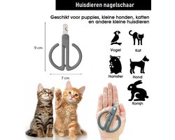 Nagelknipper Kat - Nagelschaar - Nageltang Kat - Nageltang Hond - Kleine Hond (Max. 10 kg.) Vogel en Knaagdier