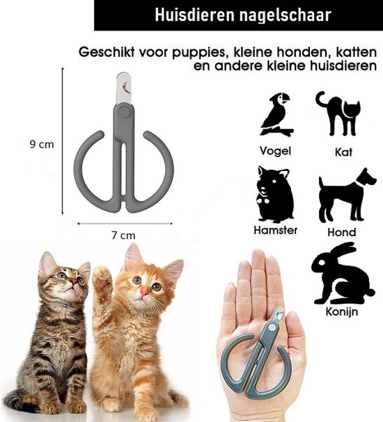 Nagelknipper Kat - Nagelschaar - Nageltang Kat - Nageltang Hond - Kleine Hond (Max. 10 kg.) Vogel en Knaagdier