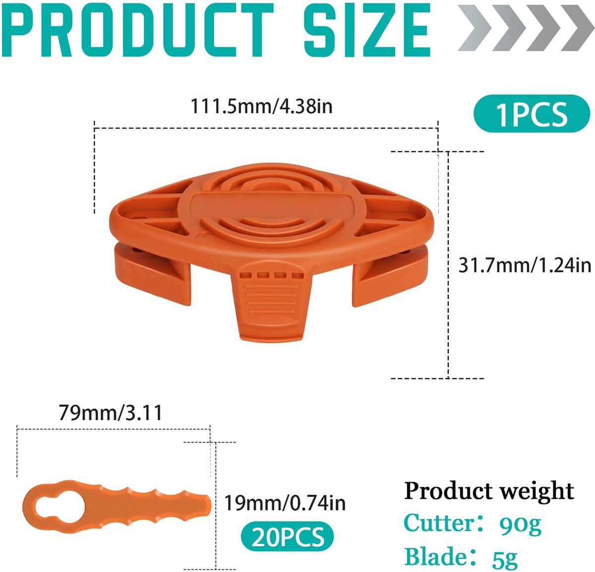 Lot De 5 Capuchons De Bobine De Rechange Pour