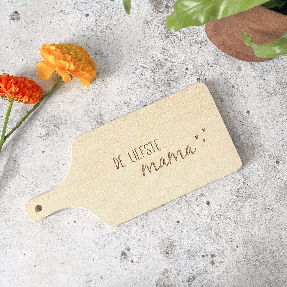 Snijplank mama / ontbijtplank liefste mama