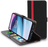 ebestStar - Hoes voor OnePlus Nord CE 5G, Wallet Etui, Book case hoesje, Zwart, Rood