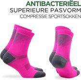 Norfolk Hardloopsokken - Anti Bacterieel Meryl Skinlife Compressie Sokken - Sportsokken - Hardlopen - Wielersokken - Fietssokken - Roze - 39-42 - Valencia SC