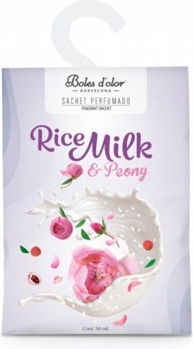 Boles d' Olor Geurzakje Rice Milk & Peony 4 stuks