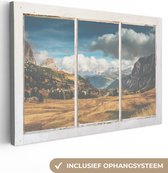 Tableau sur Toile Transparent - Paysage - Colline - 180x120 cm - Décoration murale XXL