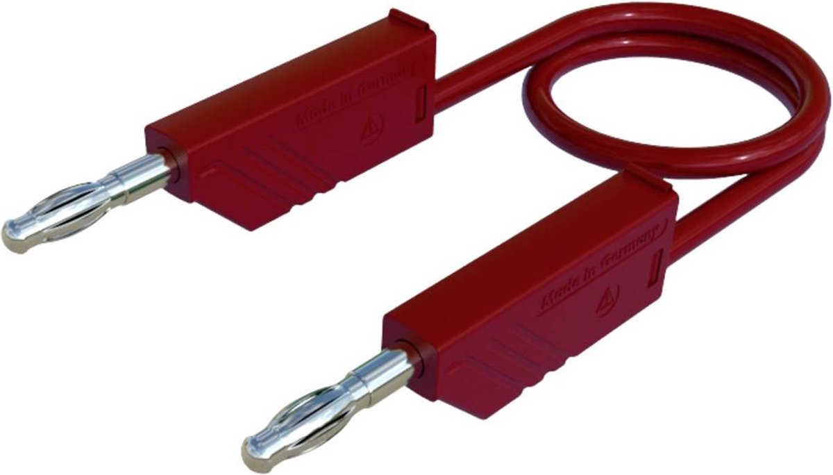 Hirschmann Test & Measurement CO MLN 50/1 Meetsnoer Banaanstekker 4 mm Banaanstekker 4 mm 0.50 m Rood 1 stuk(s)
