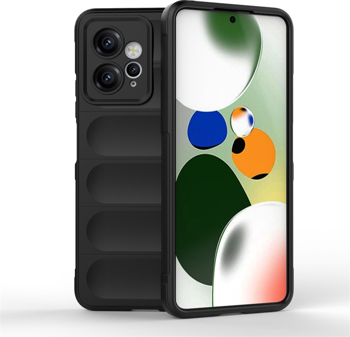 MobyDefend Hoesje - Geschikt voor Motorola Edge 50 Pro - TPU Gripcase - Zwart