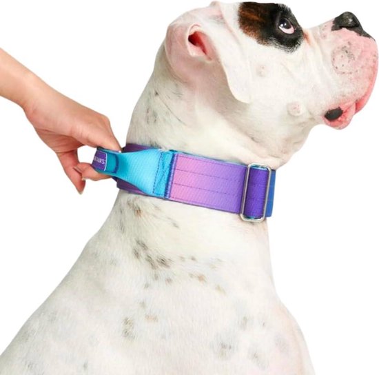 Spark Paws Tactische Halsband - Voor sterke hondenrassen - Zwart - Nylon |  bol